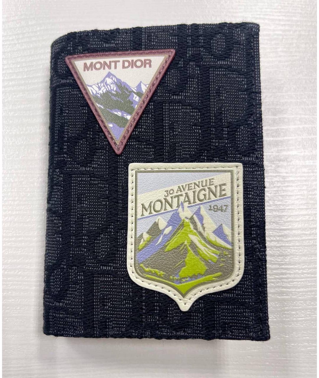 CHRISTIAN DIOR Антрацитовый кожаный кошелек, фото 4