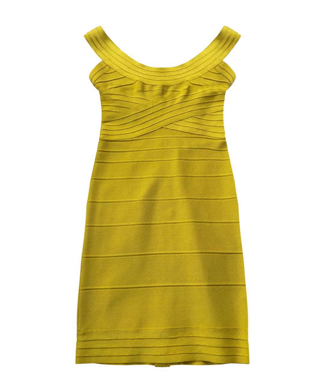 HERVE LEGER Бирюзовое коктейльное платье, фото 1