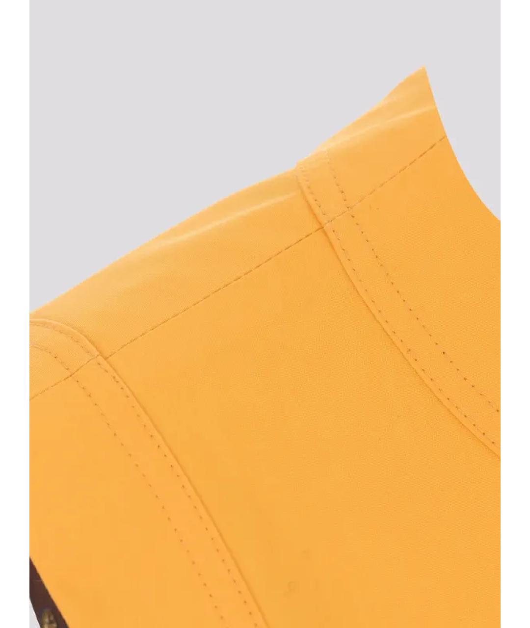 JIL SANDER Оранжевый хлопковый сарафан, фото 2