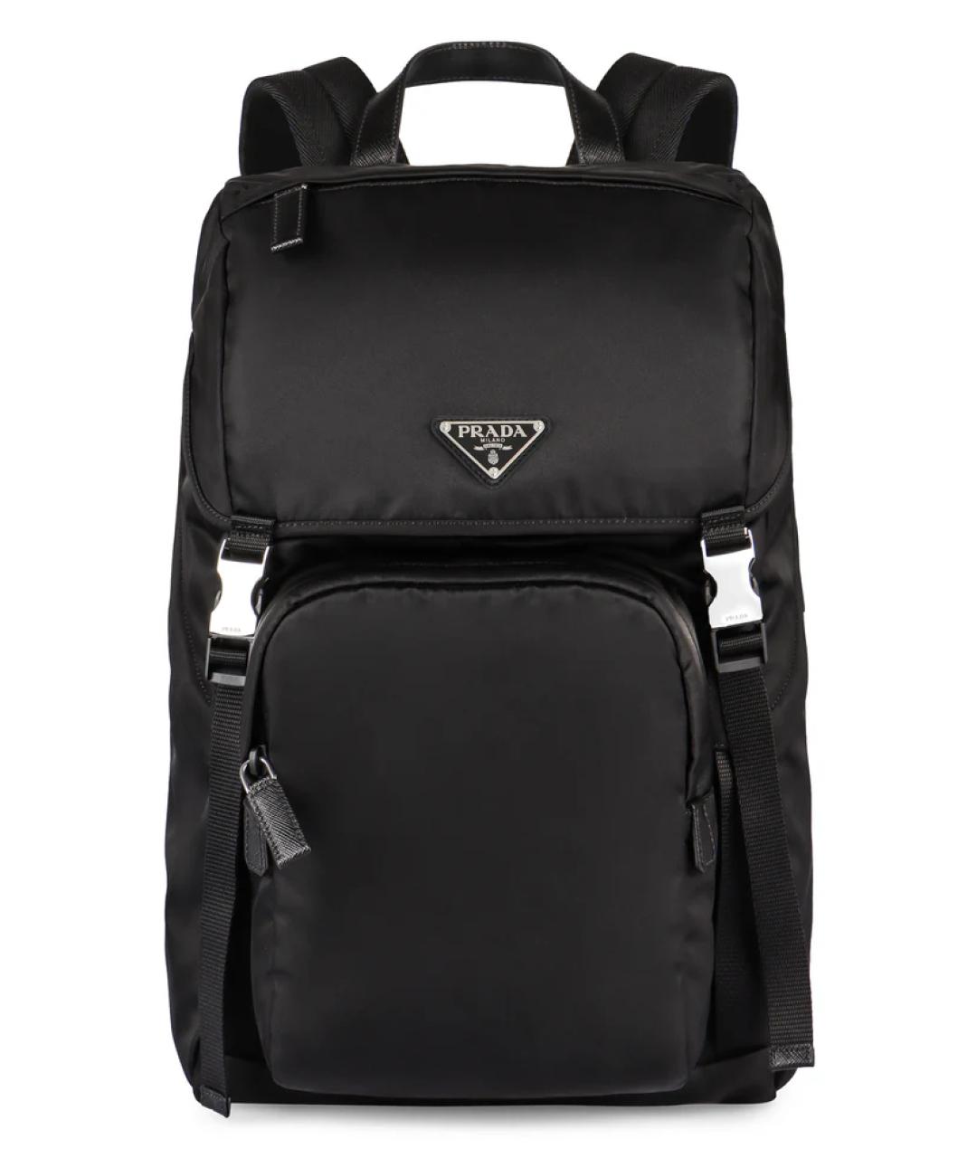 PRADA Черный синтетический рюкзак, фото 1