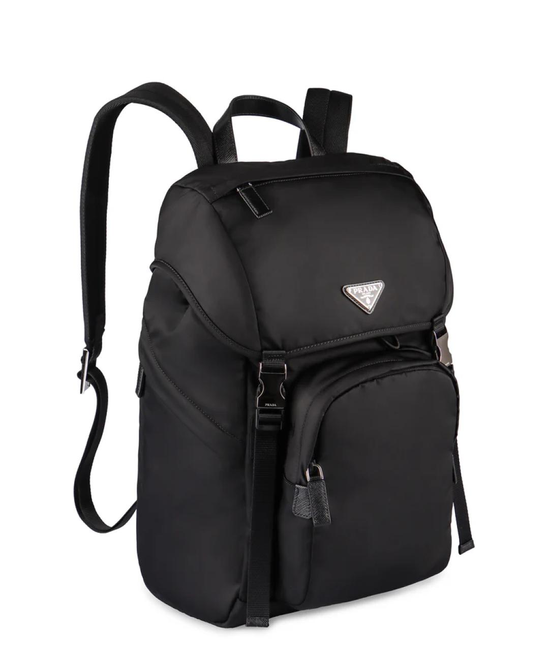 PRADA Черный синтетический рюкзак, фото 2