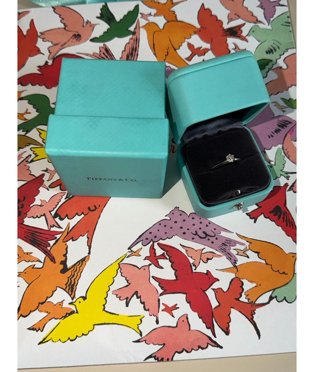 TIFFANY&CO Серебряное платиновое кольцо, фото 3