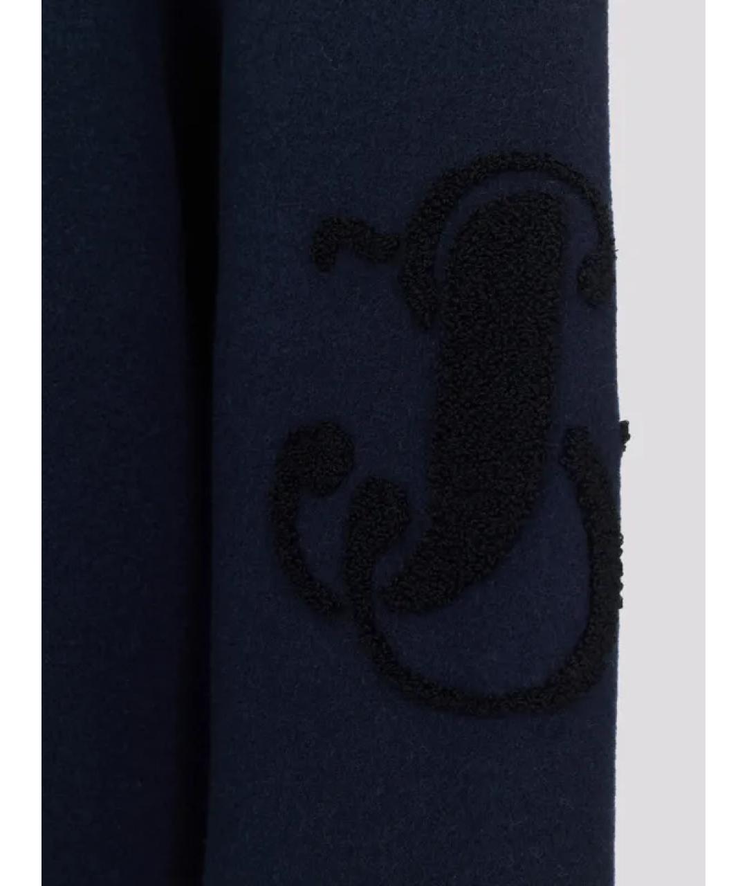 JIL SANDER Темно-синяя шерстяная куртка, фото 2