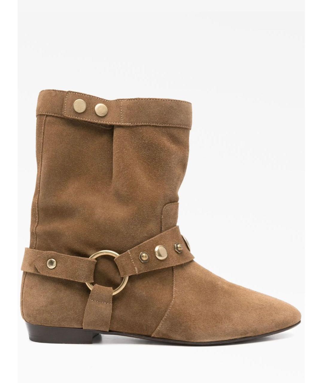 ISABEL MARANT Коричневые замшевые ботинки, фото 4