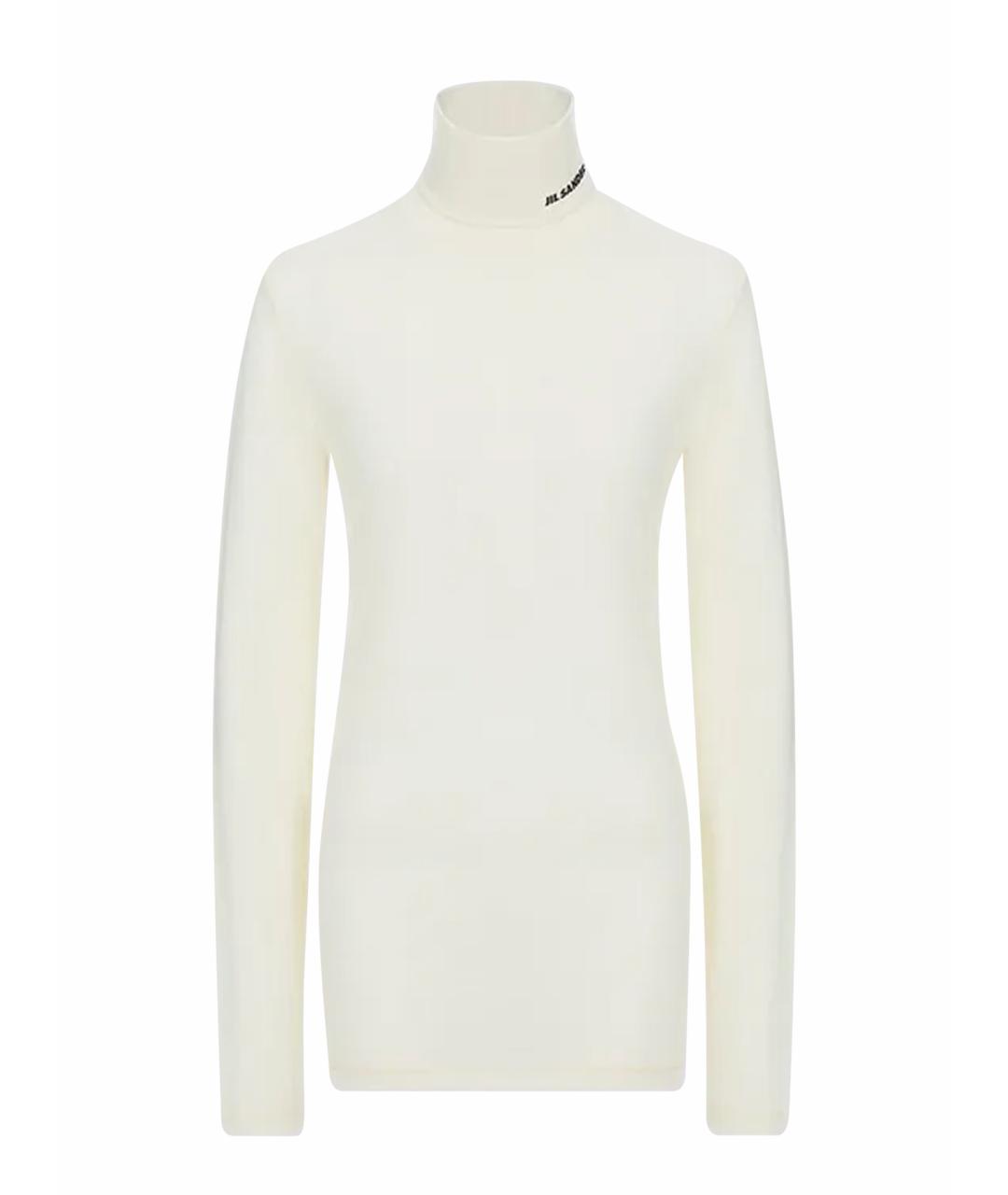 JIL SANDER Бежевая шерстяная водолазка, фото 1