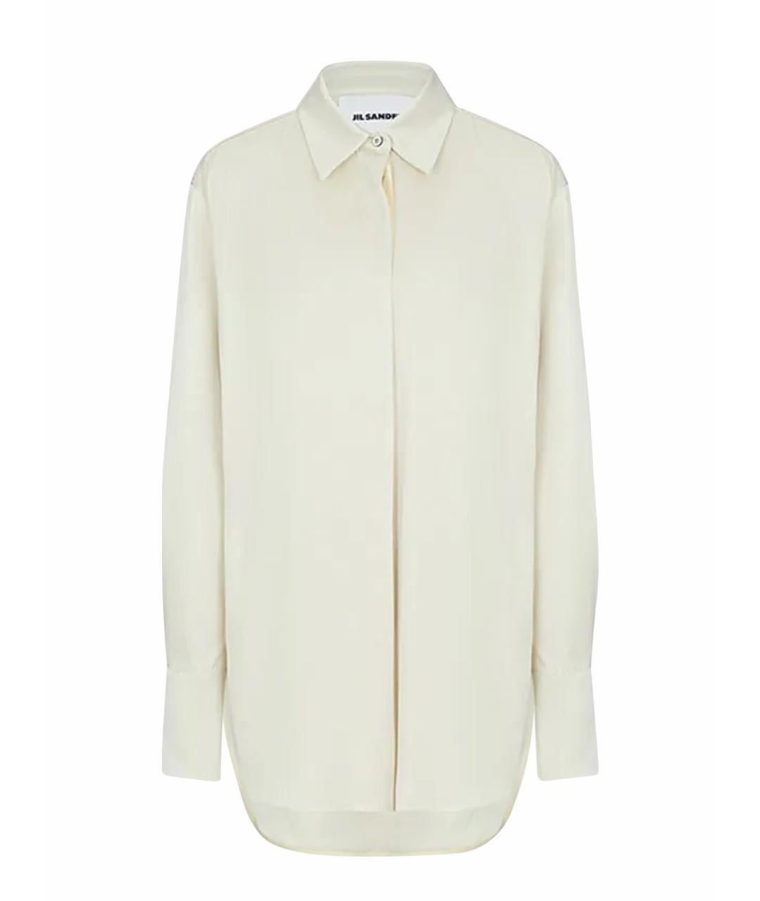 JIL SANDER Бежевая вискозная блузы, фото 1