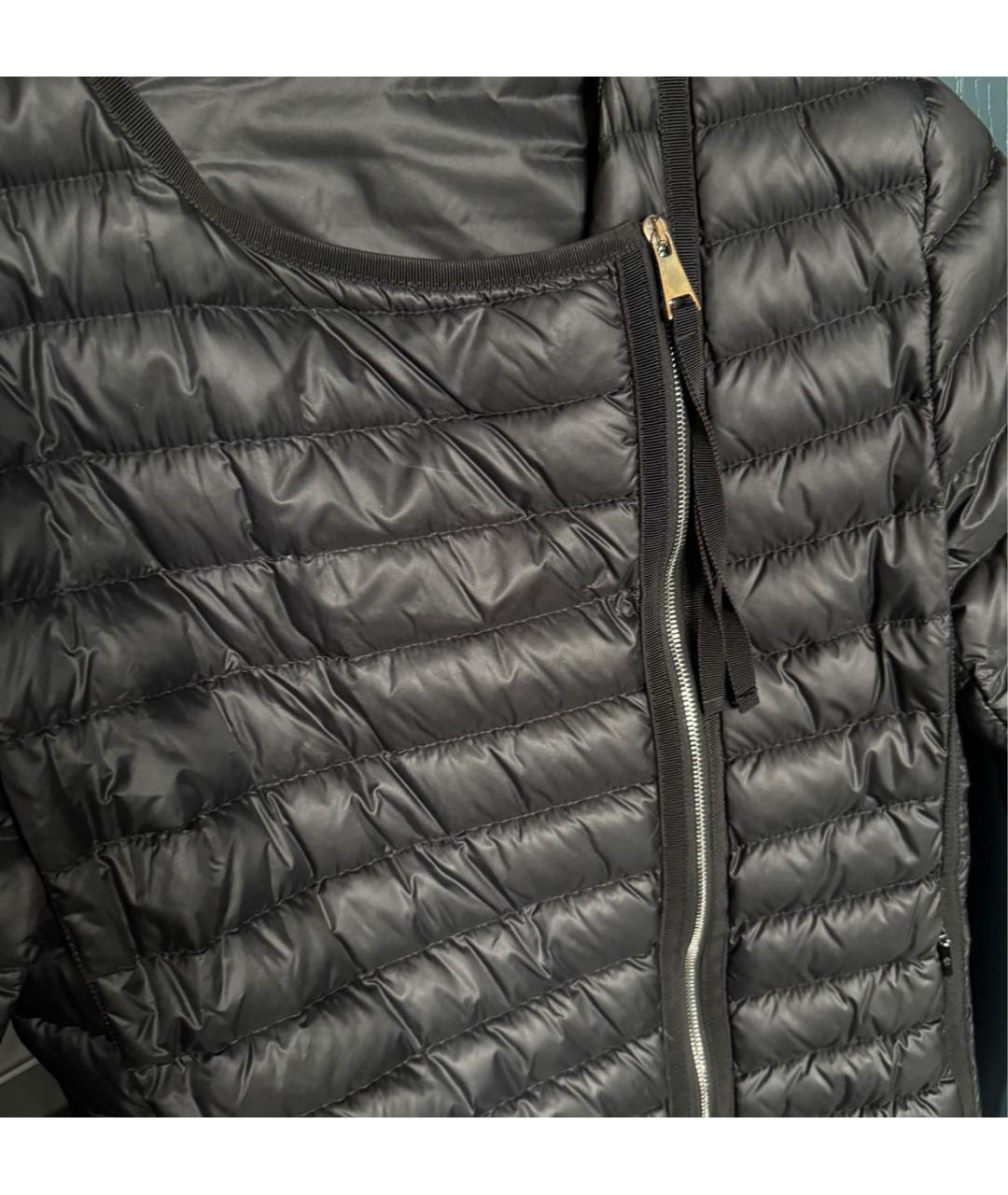 MONCLER Черная полиамидовая куртка, фото 4