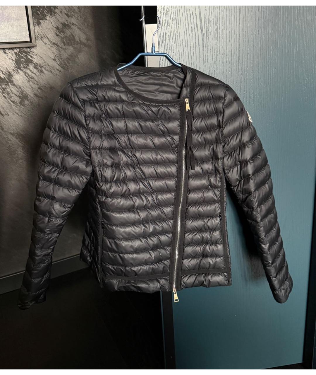 MONCLER Черная полиамидовая куртка, фото 9