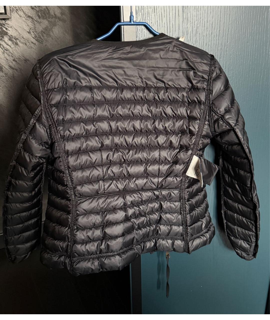 MONCLER Черная полиамидовая куртка, фото 3