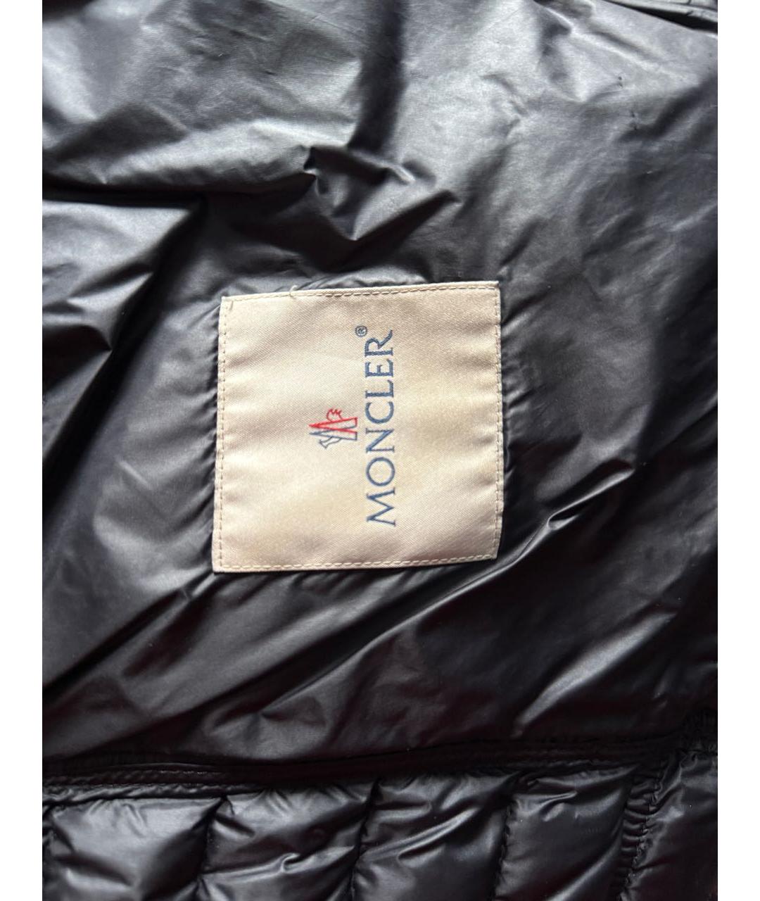 MONCLER Черная полиамидовая куртка, фото 8