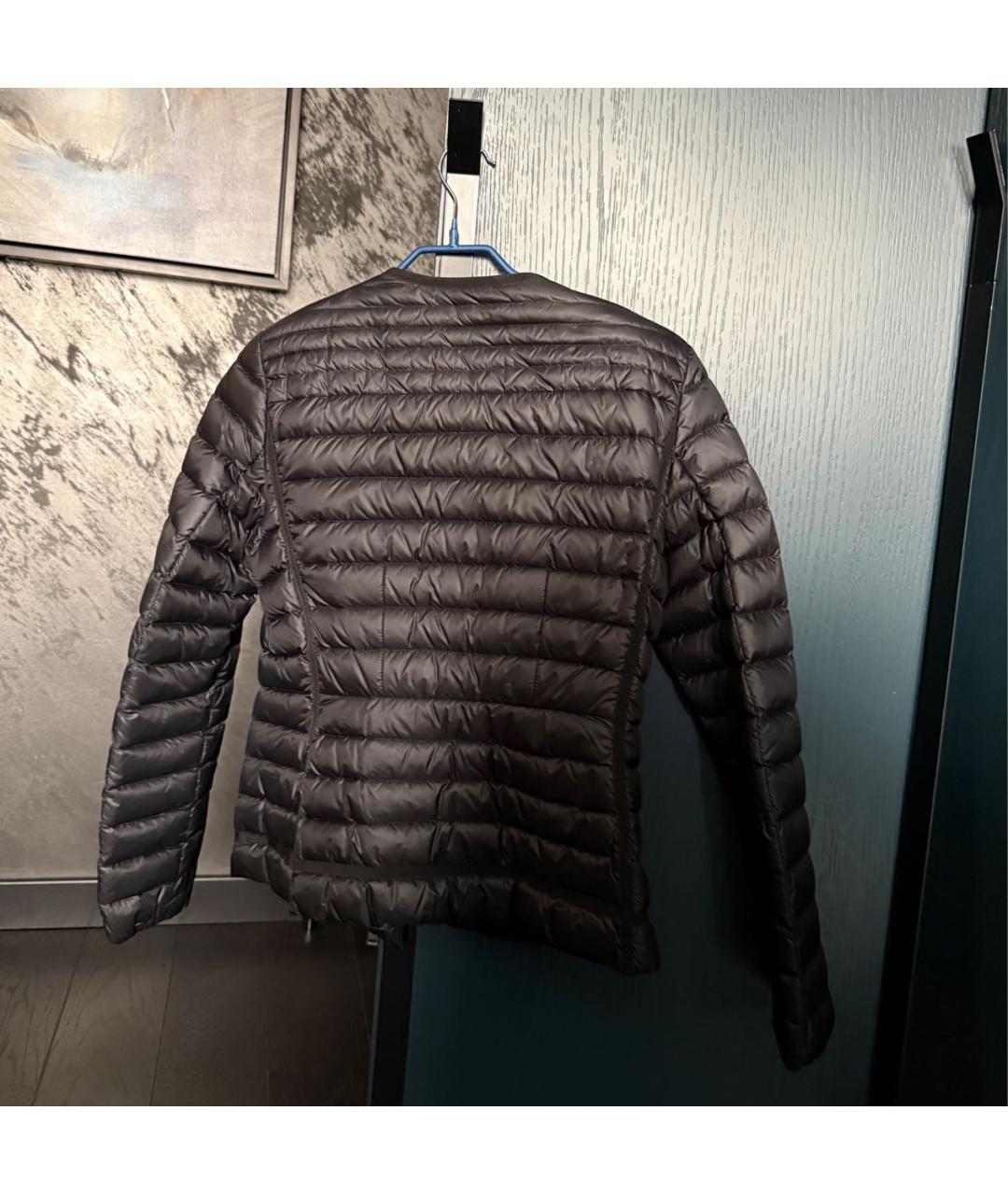 MONCLER Черная полиамидовая куртка, фото 2