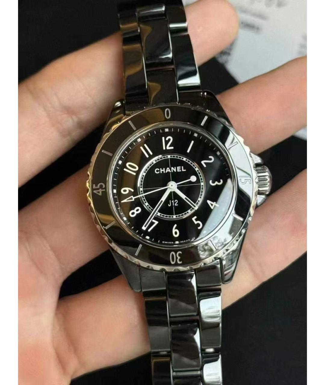 CHANEL Черные часы, фото 2