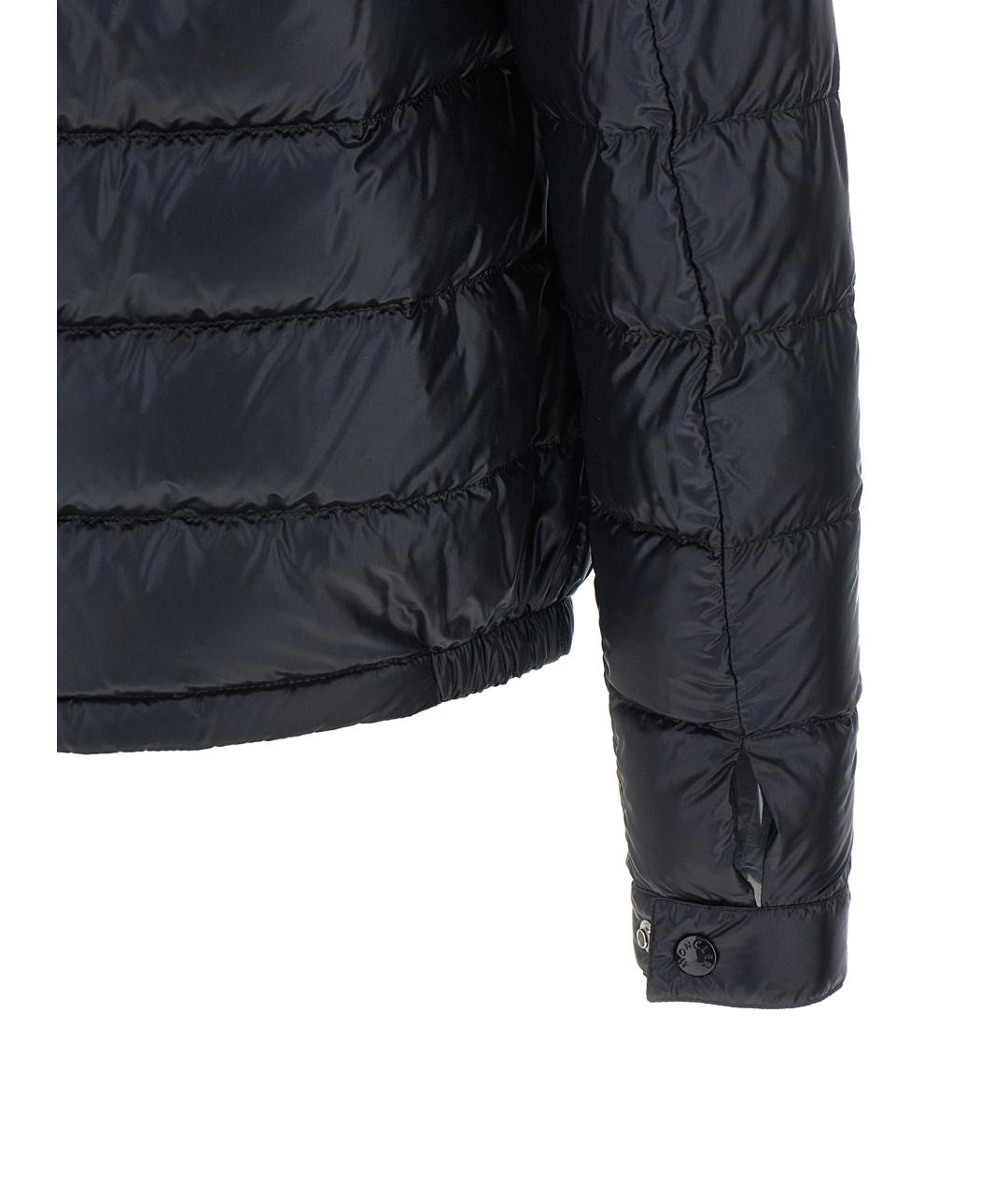 MONCLER Синий полиамидовый пуховик, фото 4