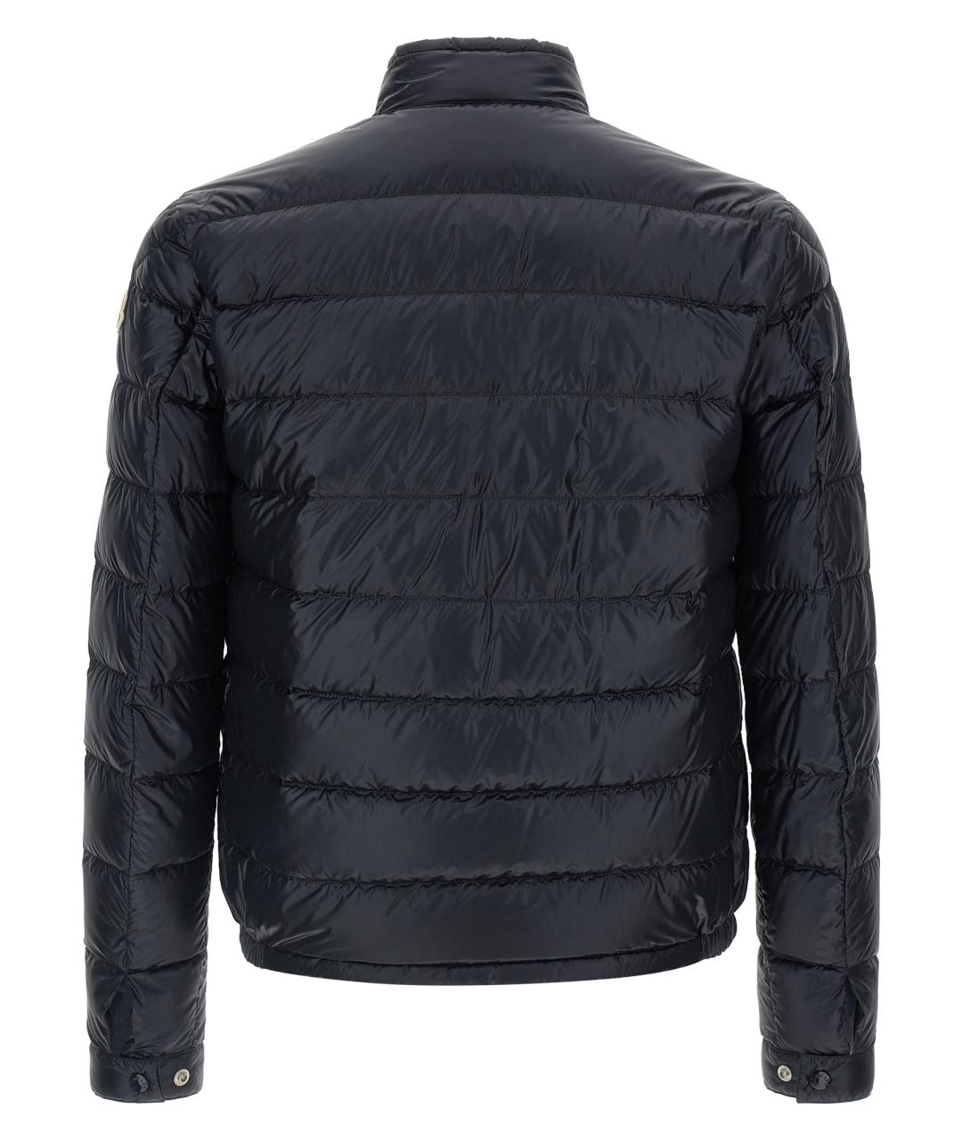 MONCLER Синий полиамидовый пуховик, фото 2