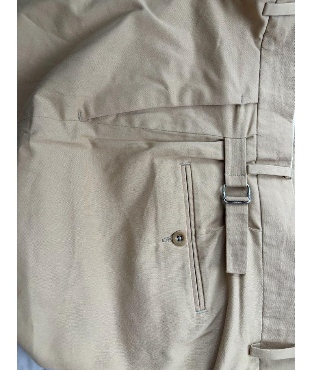 RALPH LAUREN Бежевые прямые брюки, фото 4