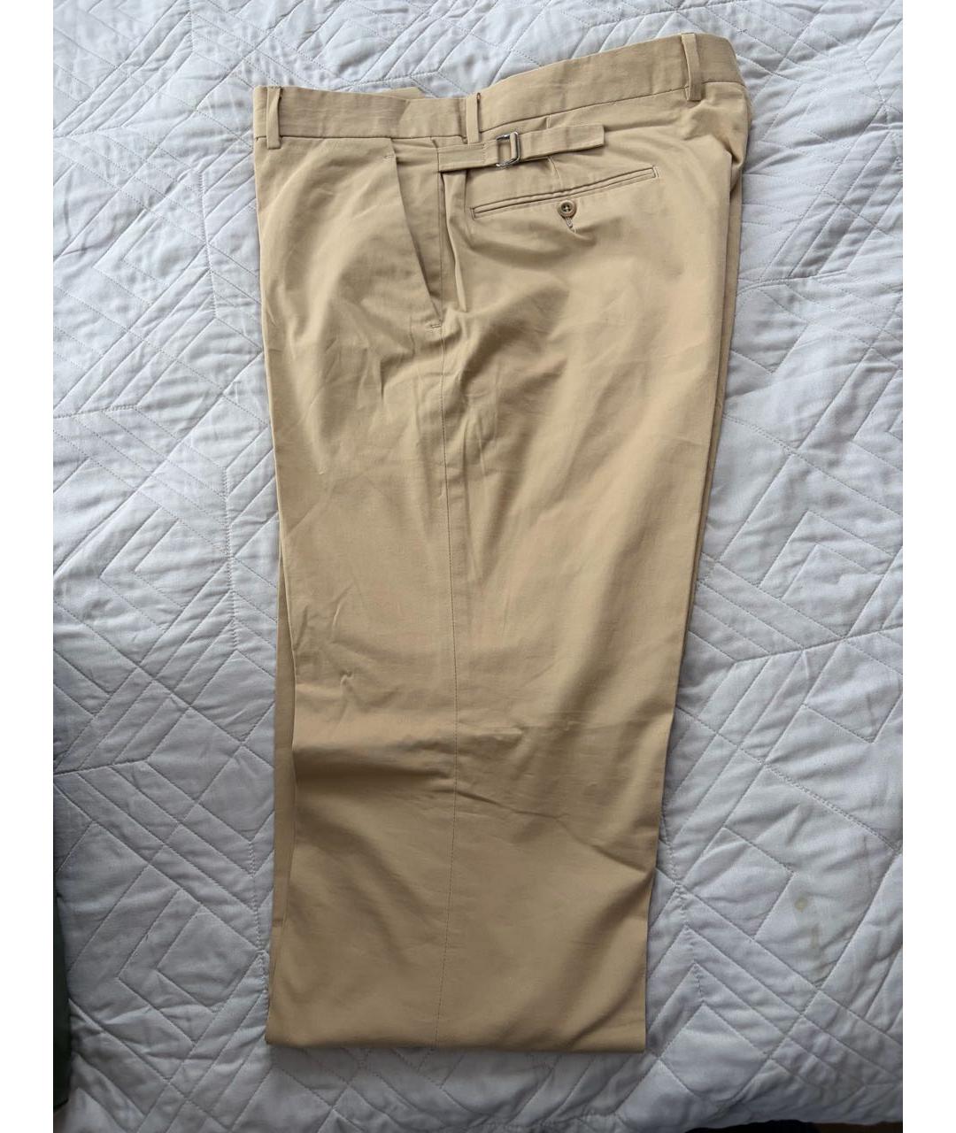 RALPH LAUREN Бежевые прямые брюки, фото 2