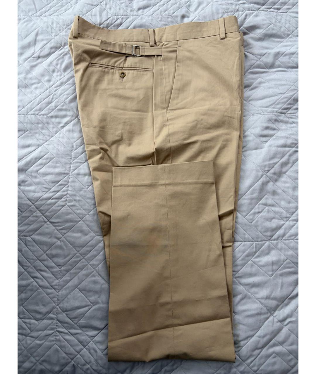 RALPH LAUREN Бежевые прямые брюки, фото 3