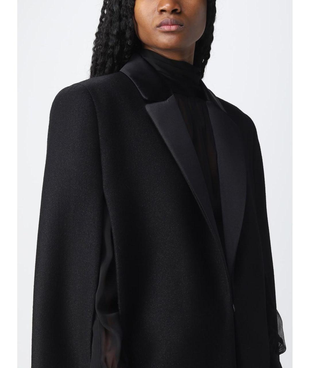 SAINT LAURENT Черный шерстяной жакет/пиджак, фото 2