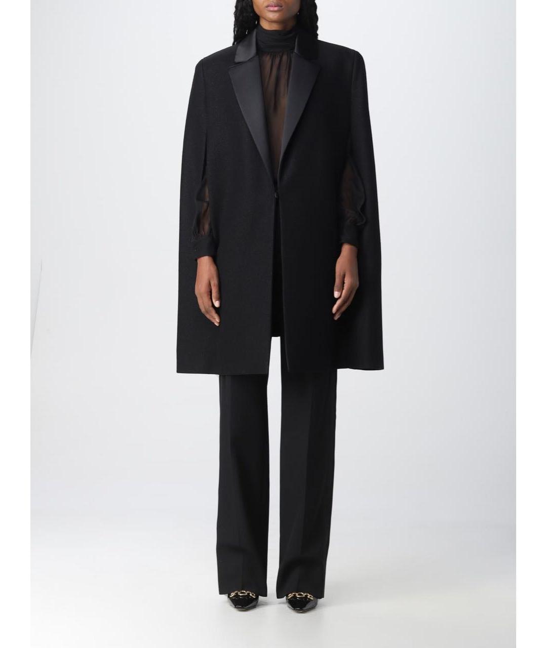 SAINT LAURENT Черный шерстяной жакет/пиджак, фото 4