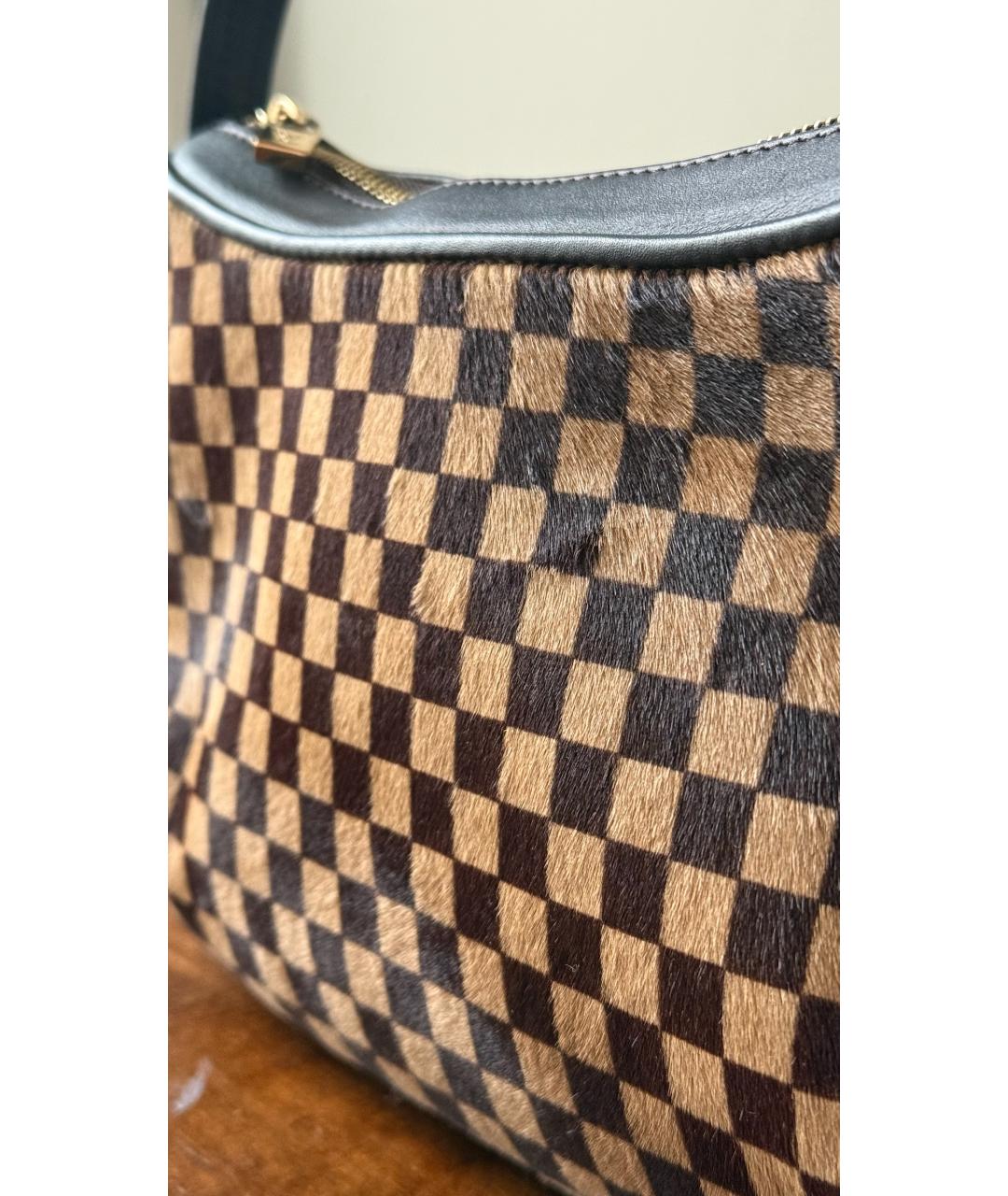 LOUIS VUITTON Коричневая сумка с короткими ручками, фото 4