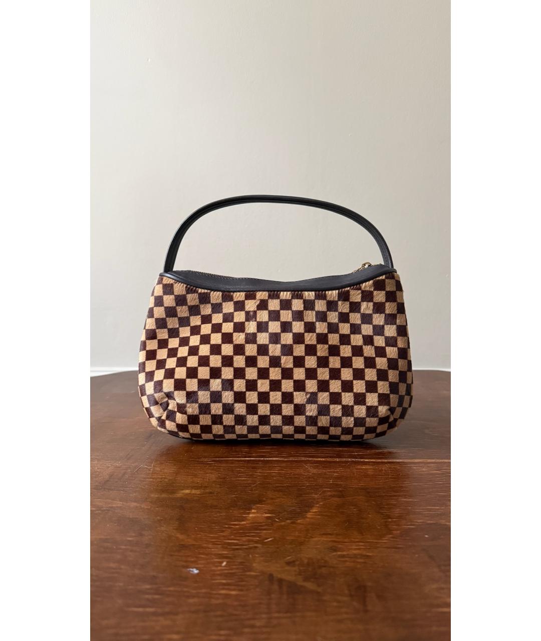 LOUIS VUITTON Коричневая сумка с короткими ручками, фото 6