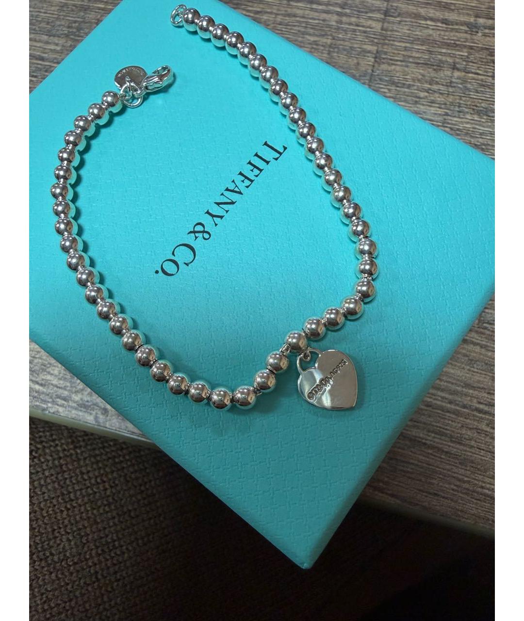 TIFFANY&CO Серебрянный с серебряным покрытием браслет, фото 4