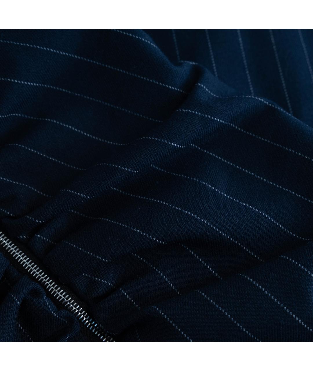 SANDRO Темно-синяя полиэстеровая юбка миди, фото 5