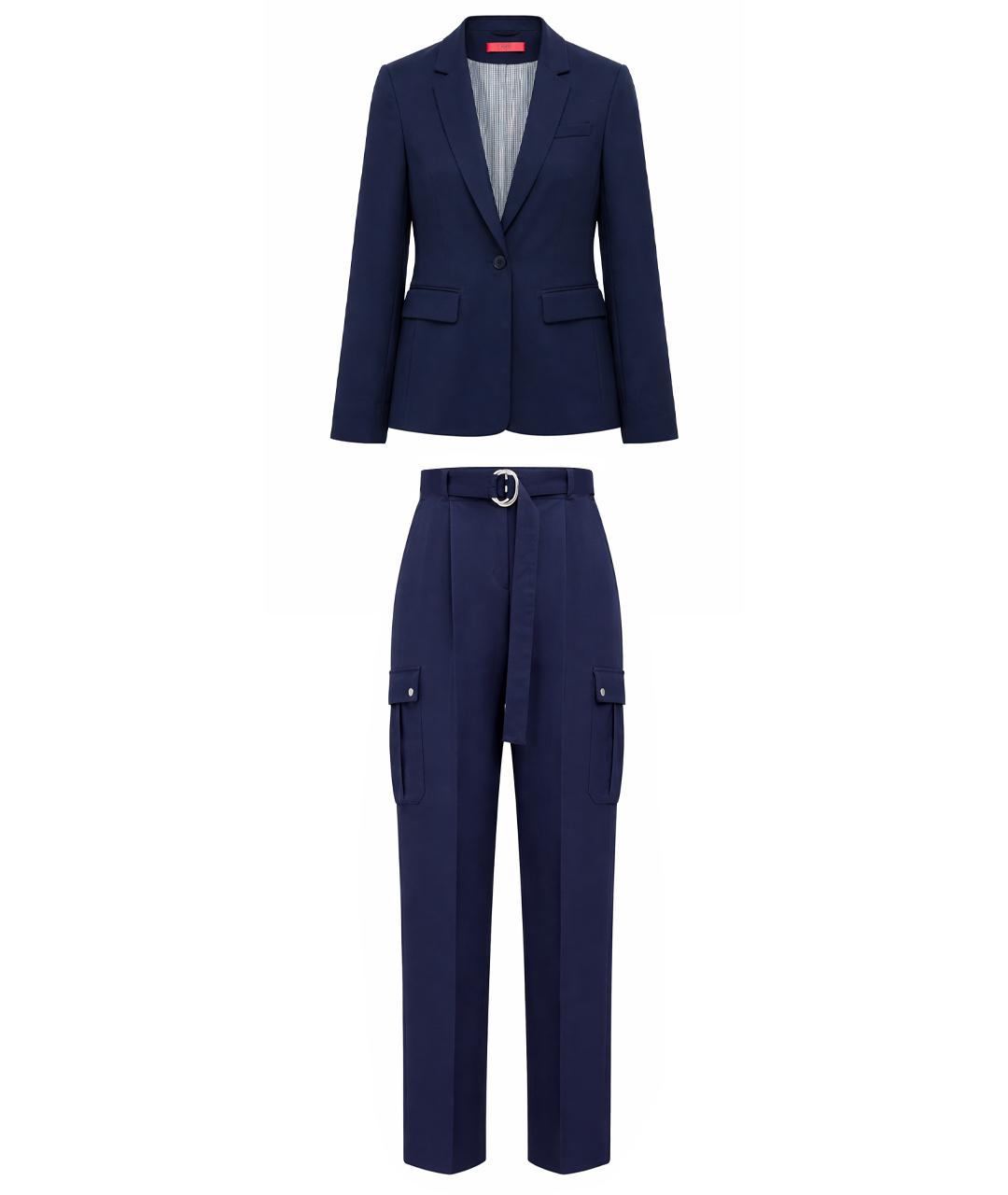 HUGO BOSS Синий костюм с брюками, фото 1