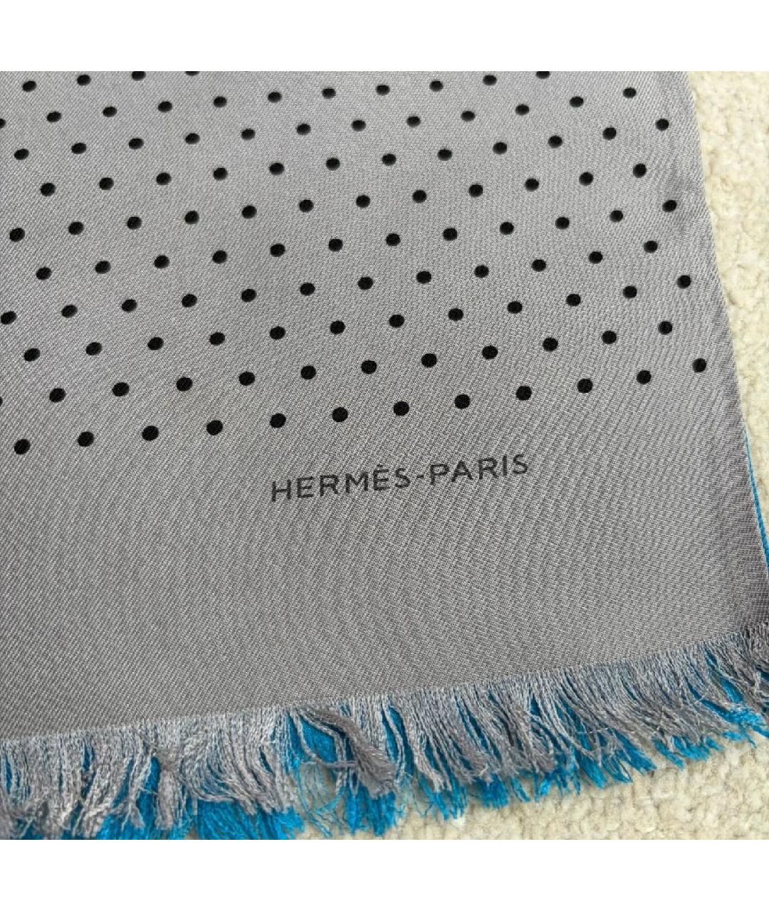 HERMES Мульти шелковый шарф, фото 6