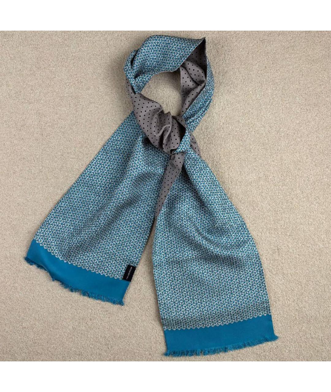 HERMES Мульти шелковый шарф, фото 3