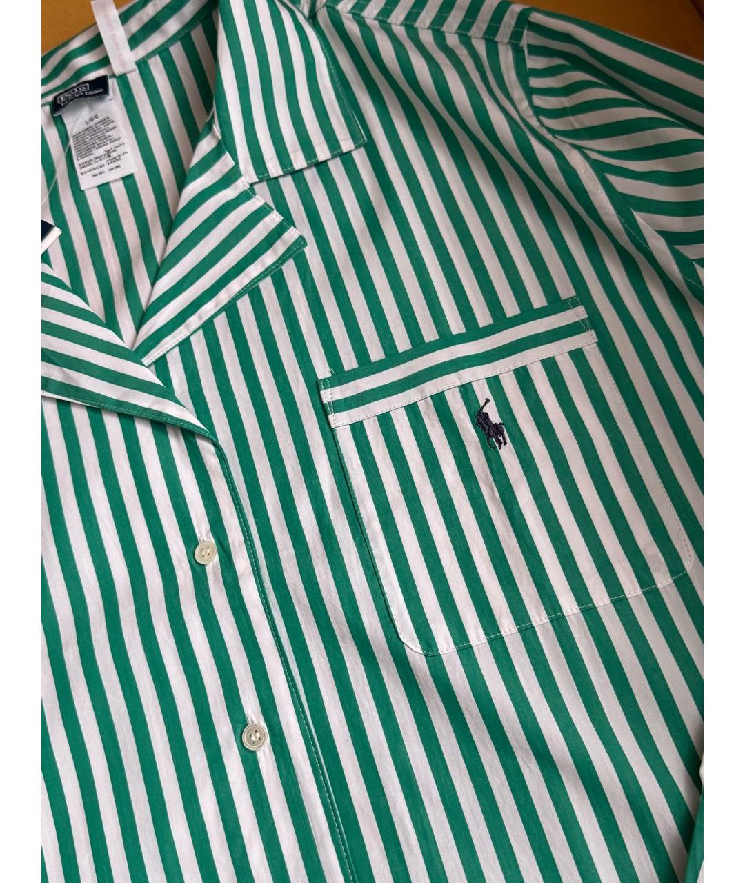 POLO RALPH LAUREN Зеленая хлопковая пижама, фото 4