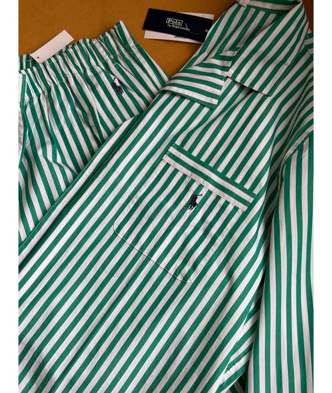 POLO RALPH LAUREN Зеленая хлопковая пижама, фото 3