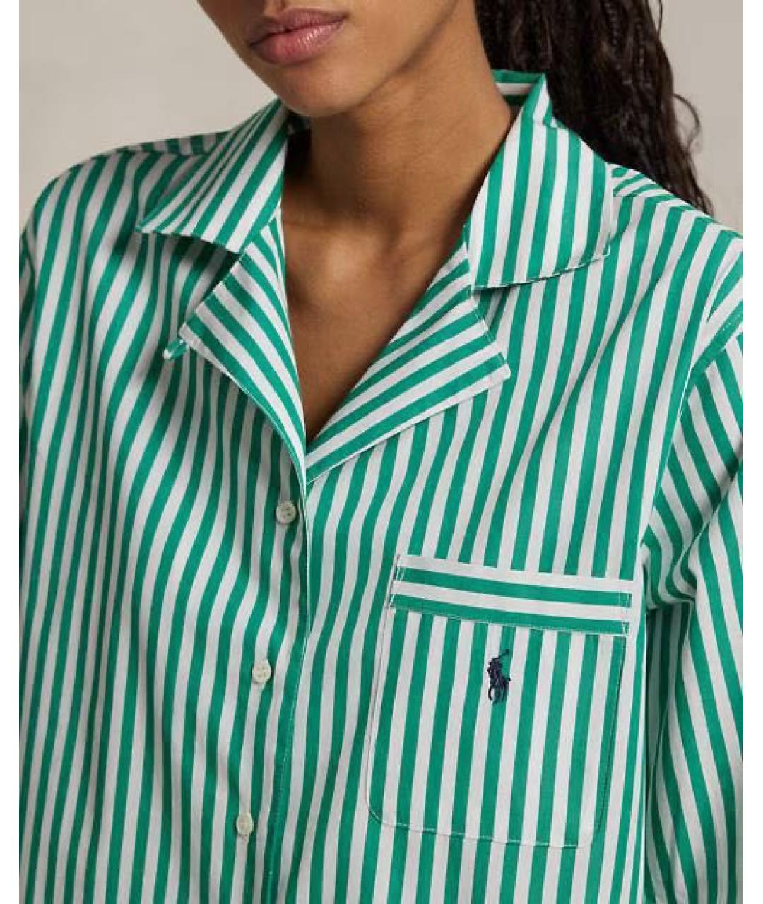 POLO RALPH LAUREN Зеленая хлопковая пижама, фото 8