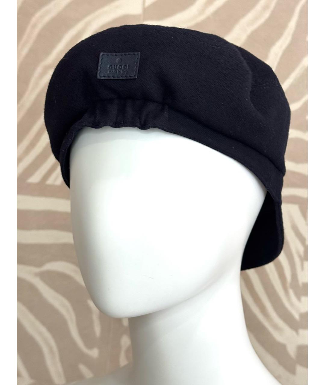 GUCCI Темно-синяя шерстяная кепка, фото 5