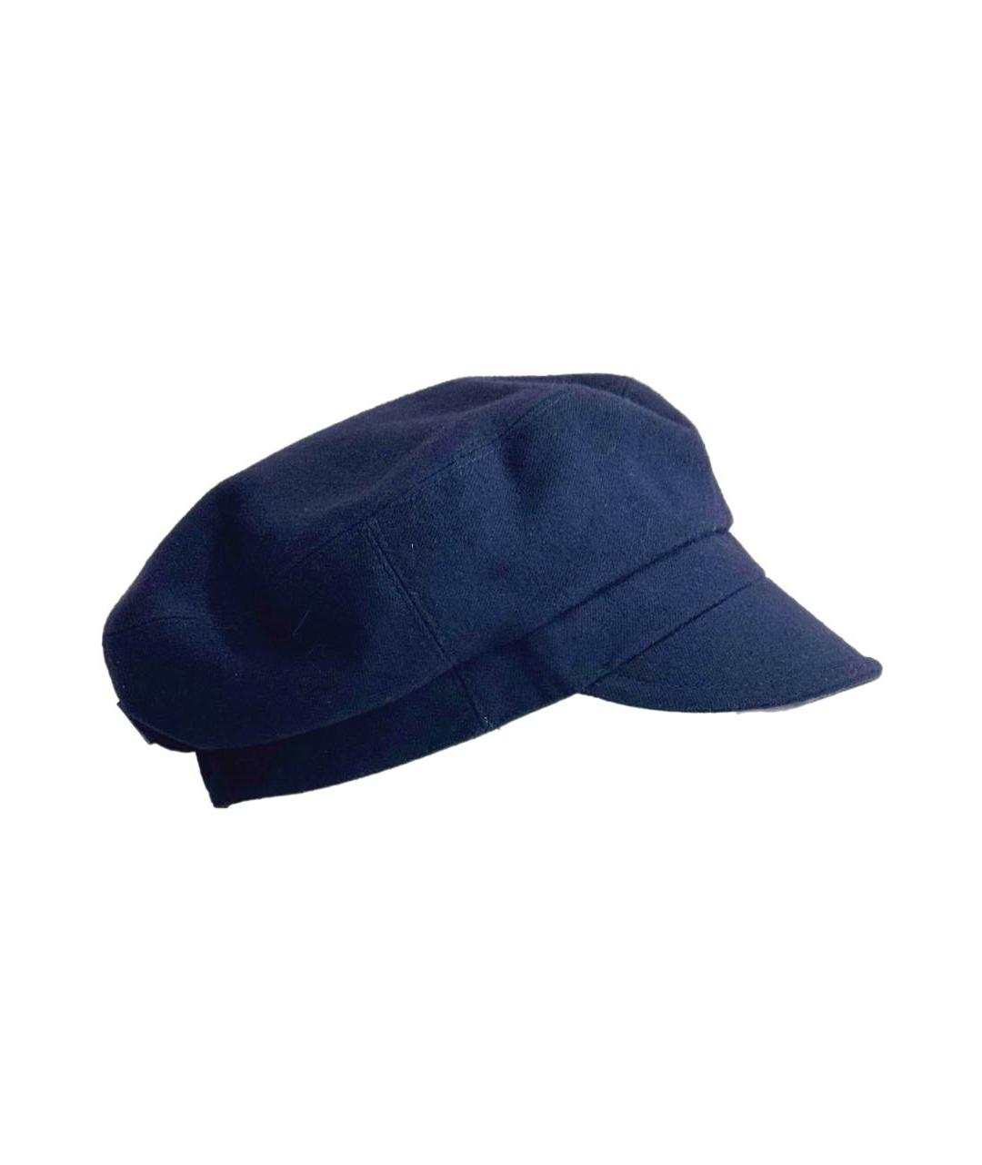 GUCCI Темно-синяя шерстяная кепка, фото 9