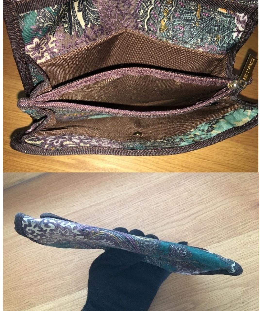 ETRO Зеленый кошелек, фото 5