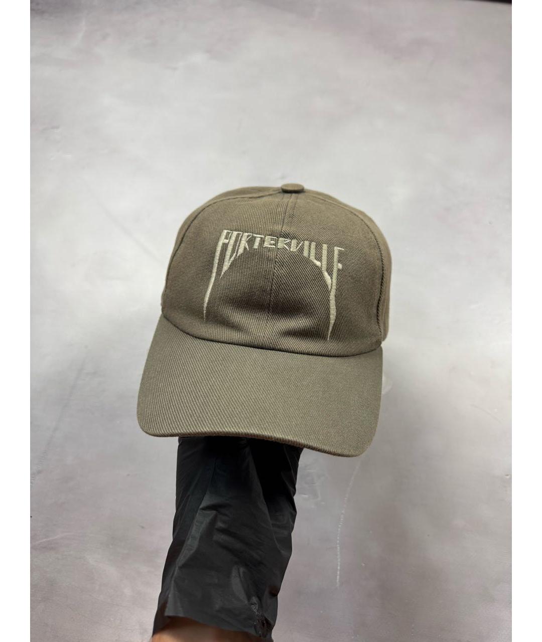 RICK OWENS DRKSHDW Бежевая хлопковая кепка/бейсболка, фото 9