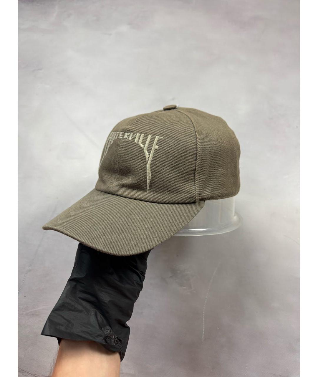 RICK OWENS DRKSHDW Бежевая хлопковая кепка/бейсболка, фото 2