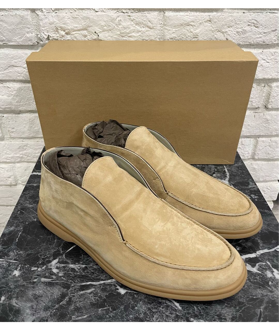 ALDO BRUE Бежевые кожаные высокие ботинки, фото 3