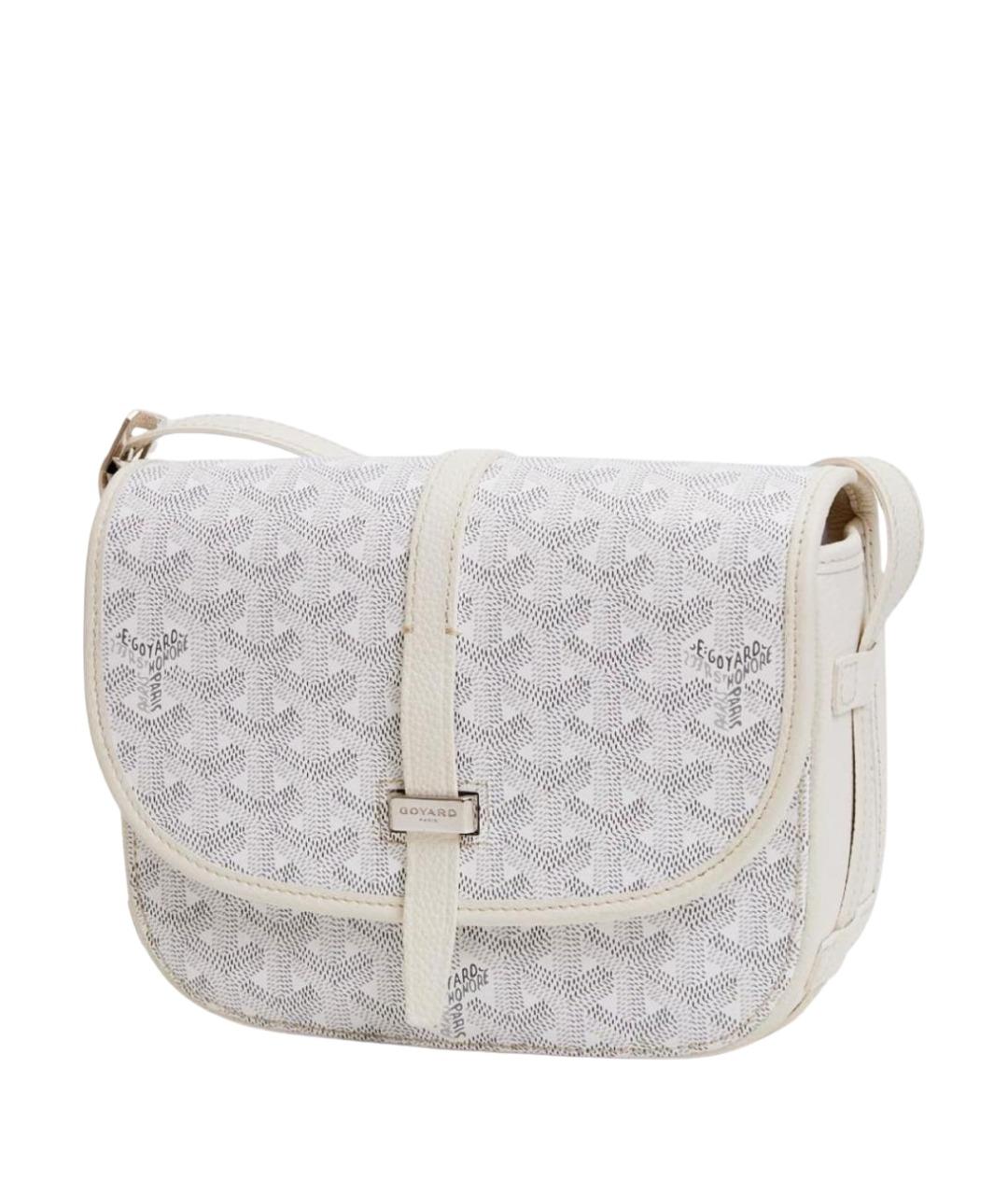 GOYARD Белая кожаная сумка через плечо, фото 1