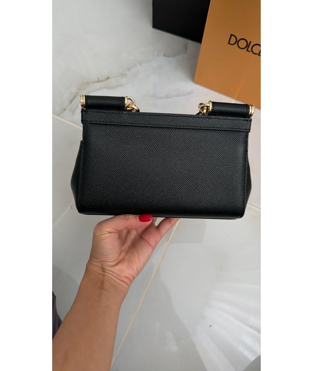 DOLCE&GABBANA Черная сумка с короткими ручками, фото 3