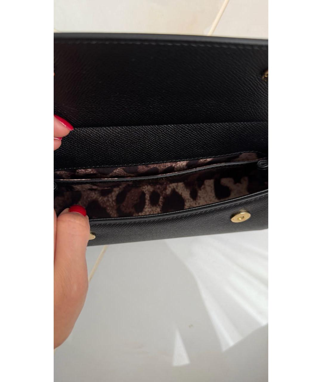 DOLCE&GABBANA Черная сумка с короткими ручками, фото 4