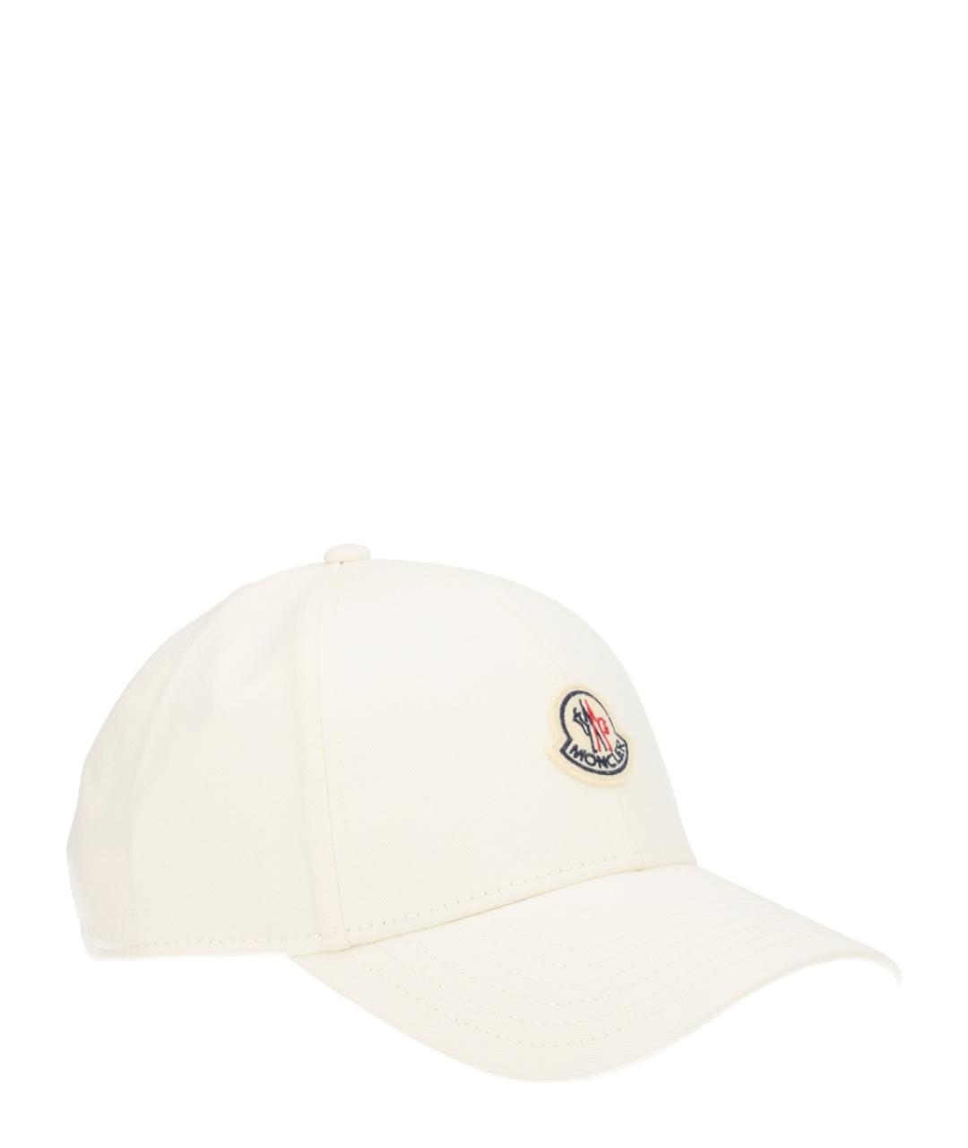 MONCLER Белая хлопковая кепка/бейсболка, фото 3