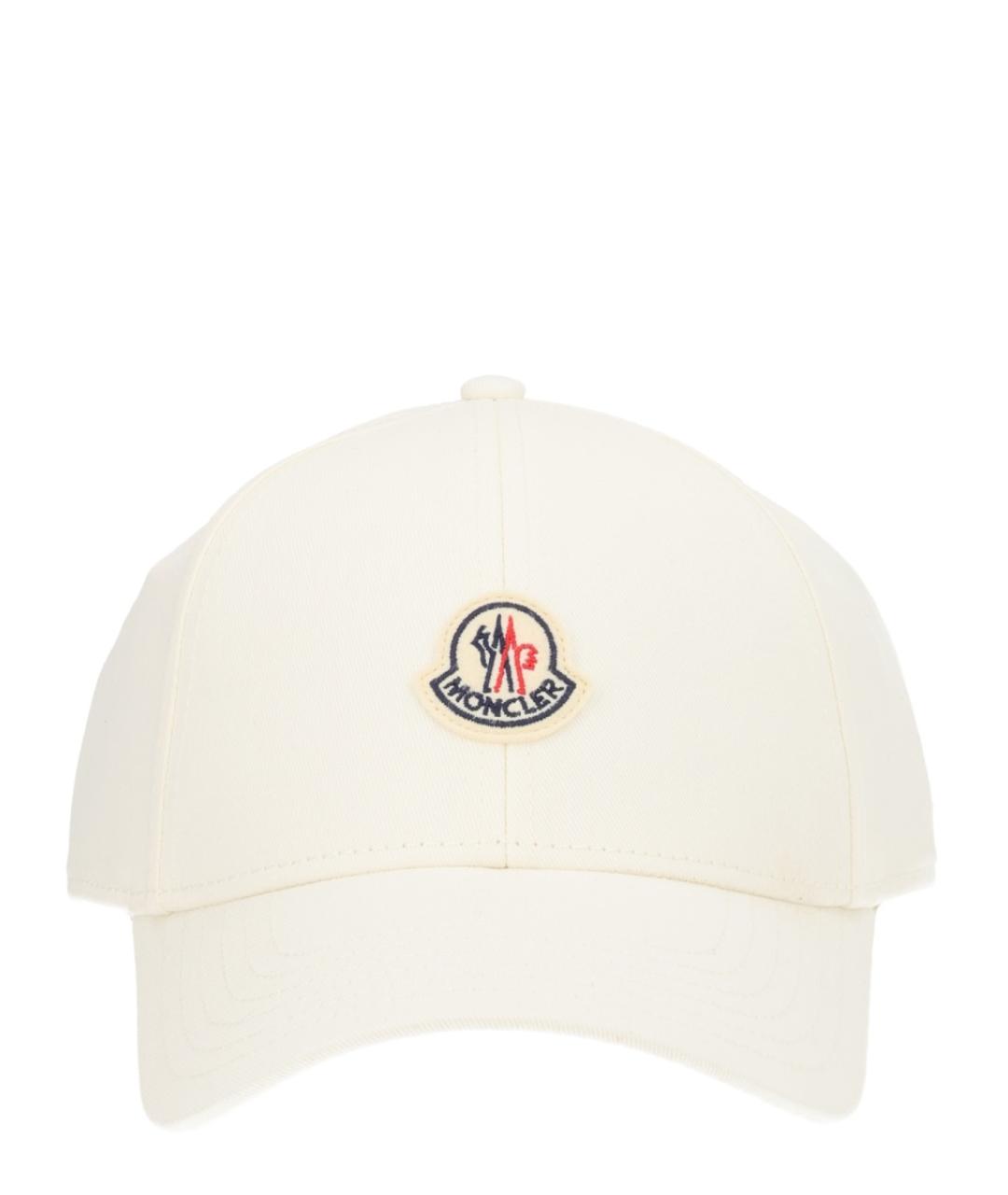MONCLER Белая хлопковая кепка/бейсболка, фото 1
