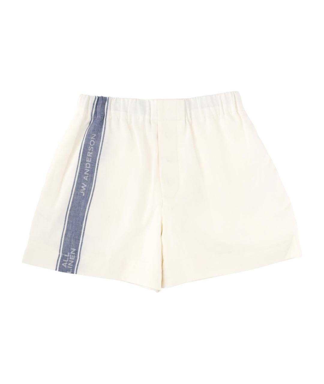 J.W.ANDERSON Белые льняные шорты, фото 1