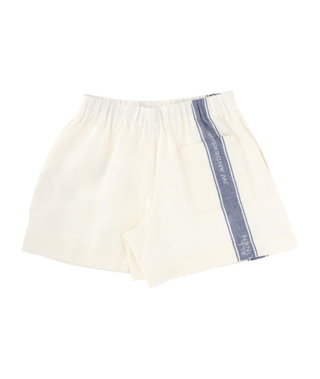 J.W.ANDERSON Белые льняные шорты, фото 2