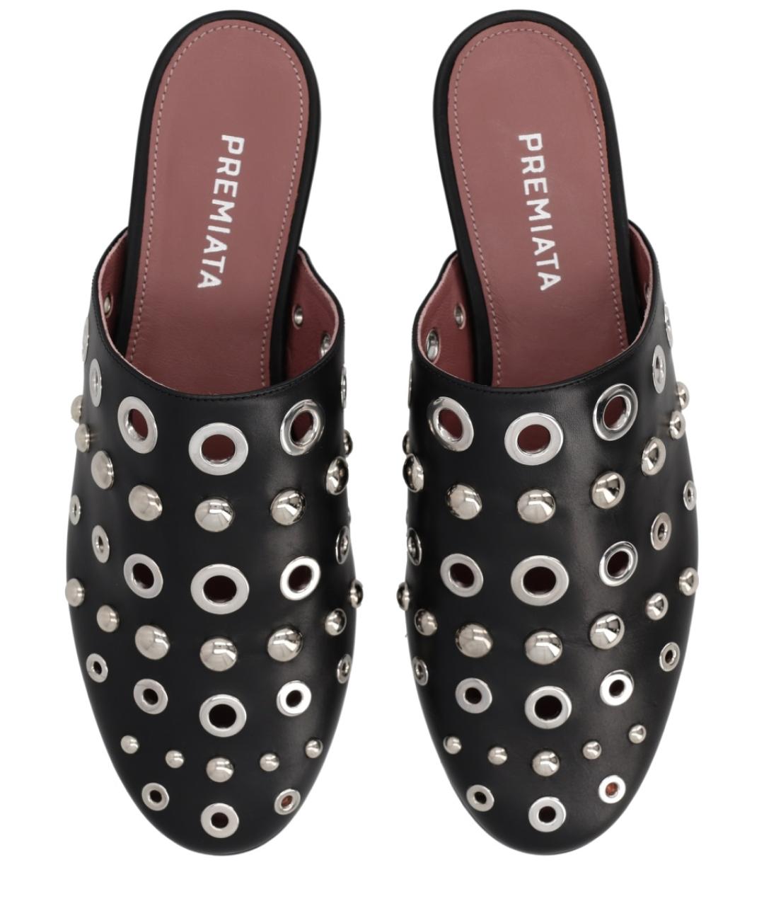PREMIATA Черные кожаные мюли, фото 5
