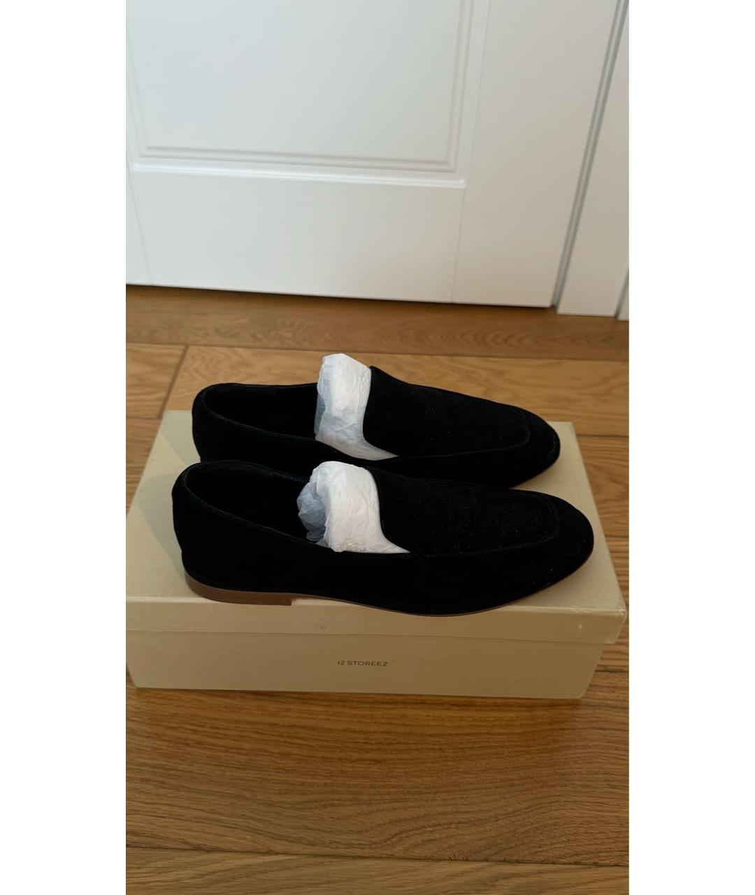 12 STOREEZ Черные замшевые лоферы, фото 5
