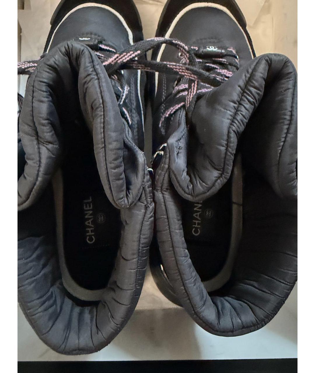 CHANEL Черные неопреновые ботинки, фото 6