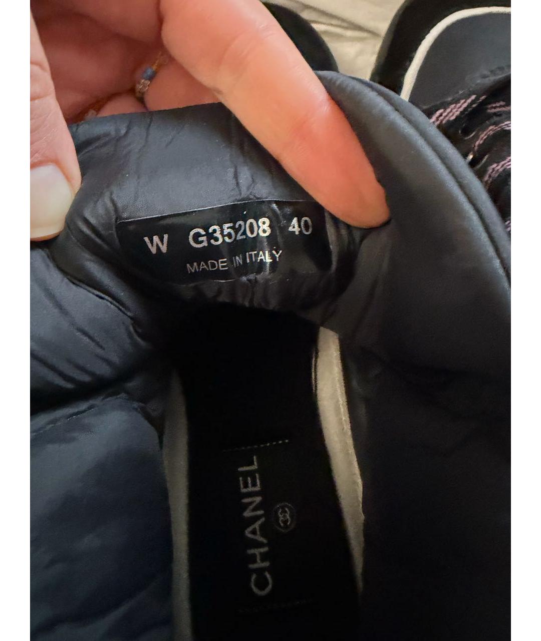 CHANEL Черные неопреновые ботинки, фото 7